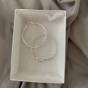 Silver Hoops